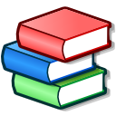school, Books, Bookcase Salmon icon