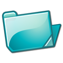 Folder, Cyan PowderBlue icon