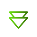 green, Arrow, Down ForestGreen icon