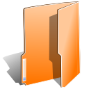 open, Orange, Close, Folder DarkOrange icon