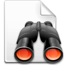 Find, Binoculars, search, File Snow icon