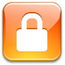 private, secure, Lock LightSalmon icon