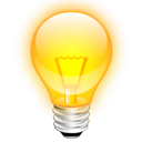 tip, Light bulb, Idea Orange icon