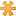 Orange, Asterisk DarkOrange icon
