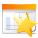star, Calendar, Appointment, bookmark Gold icon
