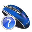 Mouse, questionmark, help RoyalBlue icon