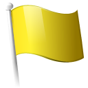 yellow, flag Goldenrod icon