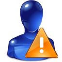 Attention, user, warning, Alert MidnightBlue icon