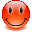 red, smiley, happy OrangeRed icon