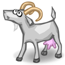 goat, Animal LightGray icon