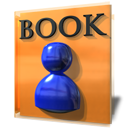 Book, Kaddressbook, education, student SandyBrown icon