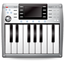 midi, instrument, synth, Keyboard, music DimGray icon