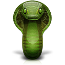 Animal, snake, cobra DarkOliveGreen icon