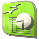 Openofficeorg-calc GreenYellow icon