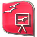Openofficeorg-impress Crimson icon