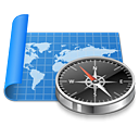 Map, compass, exploration, navigation, sailing, world, Atlas DodgerBlue icon