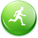 green, Man, Running ForestGreen icon