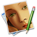 Pen, picture, image, Face SaddleBrown icon