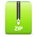 Zip YellowGreen icon