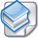 document, Book LightBlue icon