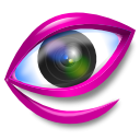 watch, Eye, view, sss MediumVioletRed icon