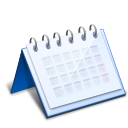 Office calendar AliceBlue icon