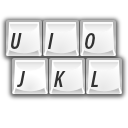 Keyboard, Keys WhiteSmoke icon