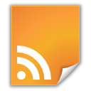 document, feed, Rss, File Goldenrod icon