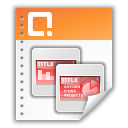 powerpoint, Presentation Coral icon