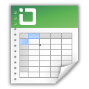 Spreadsheet, Excel, document, table Snow icon