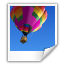 picture, Balloon, image, poloroid, photo RoyalBlue icon