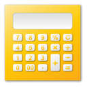 calculator, yellow Gold icon