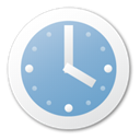 Blue, Clock SkyBlue icon