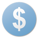 Blue, Currency, usd, funding, Money, Dollar, Cash, investment SkyBlue icon