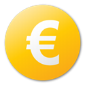 yellow, Euro, Currency Gold icon