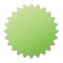 Label, green DarkKhaki icon