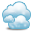 weather, Cloud SkyBlue icon