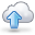 upload, Up, Cloud, weather, Arrow Black icon