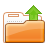 Folder, upload, Up Coral icon