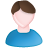 male, user, White, Blue DarkOliveGreen icon