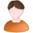 White, user, Orange, male Chocolate icon