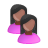Female, Users DarkSlateGray icon