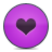 Heart, pink, button MediumOrchid icon