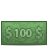 100dollar, investment, Money, funding DarkOliveGreen icon