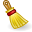 Brush, Clean, Clear, sweep Black icon