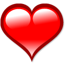 bookmark, love, Heart Red icon