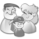 grey, Users, Family Gainsboro icon