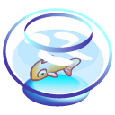 Bowl, fish PaleTurquoise icon