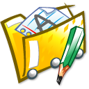 documents, Folder Gold icon