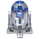 star wars, droid, R2d2, robot DarkGray icon